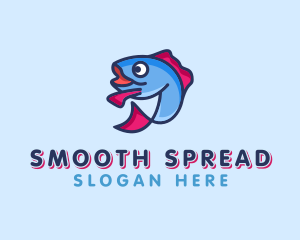 Ocean Sardine Fish logo design