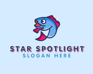 Ocean Sardine Fish logo design