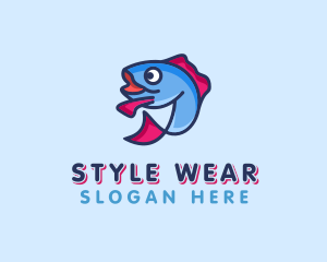 Ocean Sardine Fish logo design