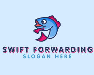 Ocean Sardine Fish logo design