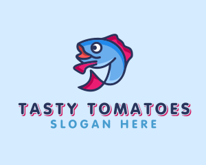 Ocean Sardine Fish logo design