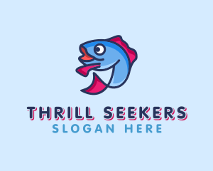 Ocean Sardine Fish logo design