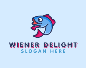 Ocean Sardine Fish logo design