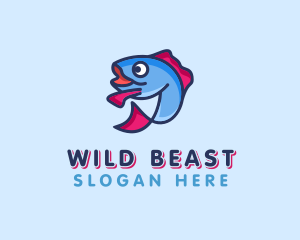 Ocean Sardine Fish logo design