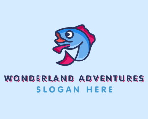 Ocean Sardine Fish logo design