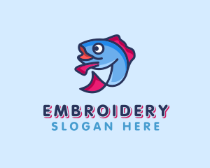 Ocean Sardine Fish logo design