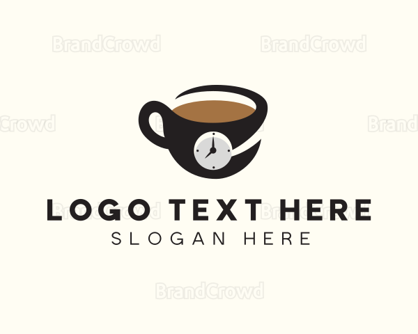 Coffee Clock Breakfast Logo