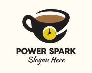 Mug - Coffee Clock Mug logo design