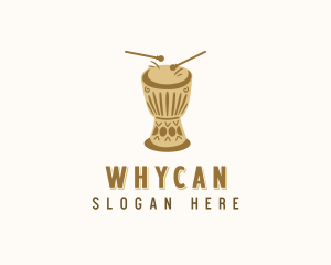 Traditional - Djembe Drum Percussion logo design