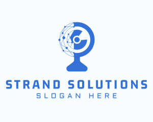 Strand - Blue Global Science Letter C logo design