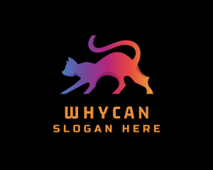 Gradient Cat Animal Logo