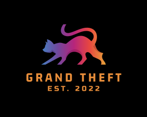 Lifestyle - Gradient Cat Animal logo design