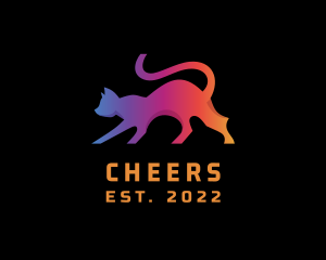 Ecommerce - Gradient Cat Animal logo design