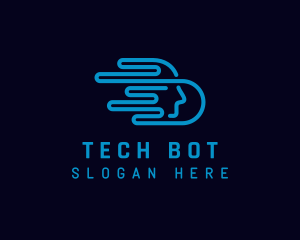 AI Technology Bot logo design