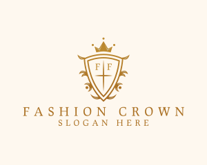 Crown Shield Monarch logo design