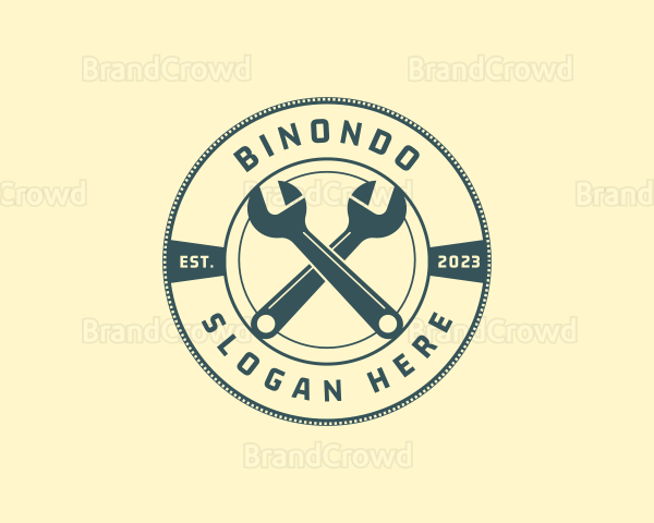 Handyman Wrench Plumbing Logo