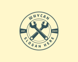 Badge - Handyman Wrench Plumbing logo design