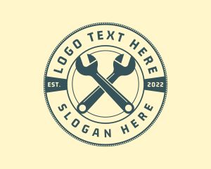 Handyman - Handyman Wrench Emblem logo design
