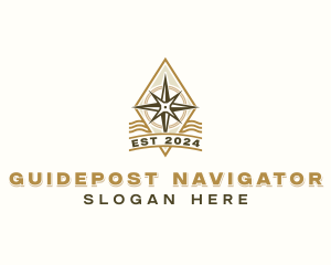 Direction Compass Navigator logo design