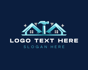 Real Estate - Renovation Hammer Construction logo design