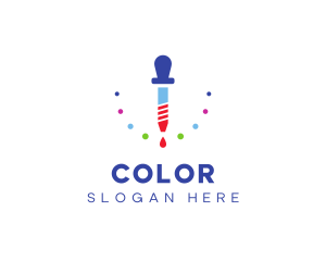 Colorful Liquid Dropper logo design