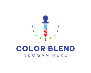 Colorful Liquid Dropper logo design