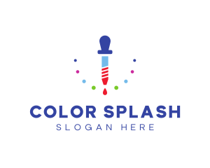 Colorful Liquid Dropper logo design