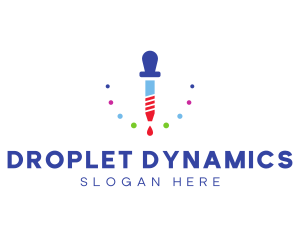 Dropper - Colorful Liquid Dropper logo design