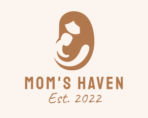 Brown Parenting Breastfeeding  logo design