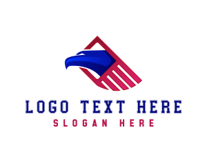 American - American Eagle Flag logo design