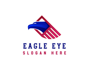 American Eagle Flag logo design