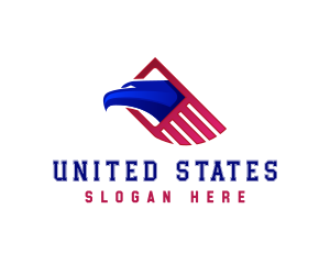 American Eagle Flag logo design