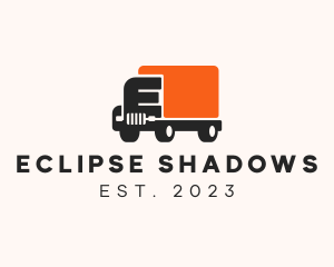 Delivery Truck Letter E logo design