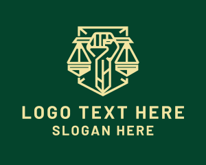Notary - Legal Notary Justice Scale logo design