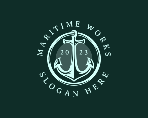 Maritime Sailor Anchor logo design