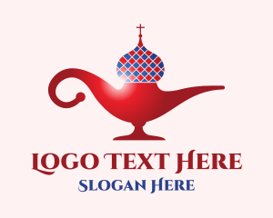 Church - Russian Magic Lamp logo design