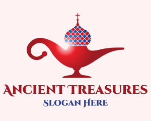 Russian Magic Lamp logo design