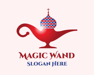 Russian Magic Lamp logo design