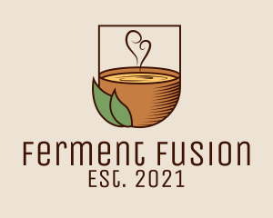 Ferment - Hot Organic Kombucha logo design