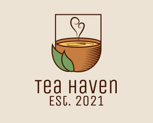 Teacup - Hot Organic Kombucha logo design