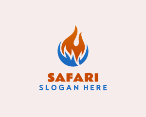 Blaze - Heat Cold Fuel Ventilation logo design
