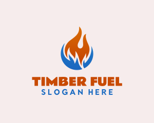 Heat Cold Fuel Ventilation logo design