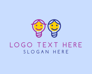 Laughing - Smart Kids Daycare logo design