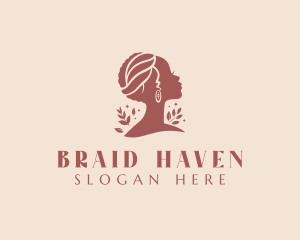 Braids - Female Hairstylist Salon logo design