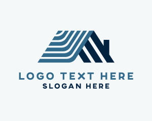 Mortgage - Abstract House Roof logo design
