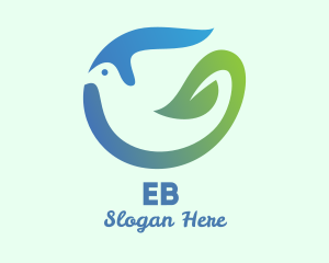 Yoga - Dove Nature Leaf logo design