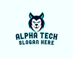 Alpha - Gaming Wild Wolf logo design