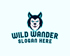 Gaming Wild Wolf logo design