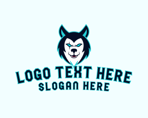 Dog - Gaming Wild Wolf logo design