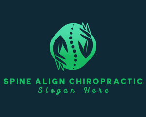 Spinal Chiropractic Hand logo design